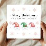 Personalised Family Christmas Card With Envelope Family Cards