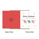 Personalised Family Christmas Card With Envelope Family Cards