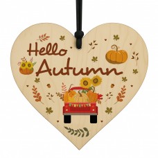 Autumn Decorations Hanging Wooden Plaque Autumnal Decor Gifts 