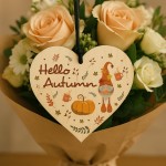 Hello Autumn Decorations Gifts Wooden Heart Hanging Plaque Hello Autumn Decorations Gifts Wooden Heart Hanging Plaque