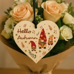 Hello Autumn Novelty Wooden Hanging Heart Autumnal Harvest Decor Hello Autumn Novelty Wooden Hanging Heart Autumnal Harvest Decor