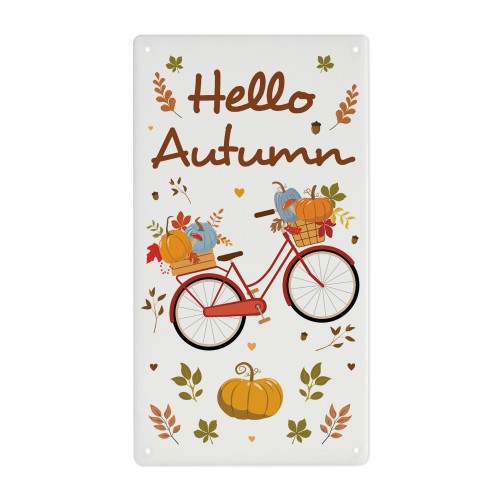 Autumn Decor Plaques Home Seasonal Decorations Leaves Pumpkins