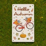 Autumn Decor Plaques Home Seasonal Decorations Leaves Pumpkins