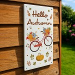 Autumn Decor Plaques Home Seasonal Decorations Leaves Pumpkins