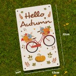 Autumn Decor Plaques Home Seasonal Decorations Leaves Pumpkins