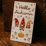 Hello Autumn Decorations Acrylic Plaque Leaves Pumpkin Decor Hello Autumn Decorations Acrylic Plaque Leaves Pumpkin Decor