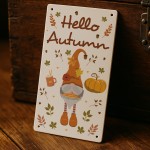 Hello Autumn Decorations Acrylic Wall Plaque Printed Leaves Hello Autumn Decorations Acrylic Wall Plaque Printed Leaves