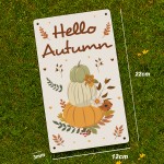 Hello Autumn Decorations White Acrylic Hanging Signs Plaque  Hello Autumn Decorations White Acrylic Hanging Signs Plaque