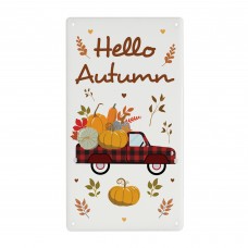 Hello Autumn Wall Plaque Decorations Autumnal Decor Gifts 