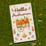Autumn Wall Decorations Autumn Gifts Acrylic White Wall Plaque