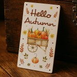Autumn Wall Decorations Autumn Gifts Acrylic White Wall Plaque