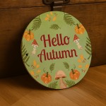 Hello Autumn Hanging Acrylic Plaque Autumn Decor Autumn Gifts Hello Autumn Hanging Acrylic Plaque Autumn Decor Autumn Gifts