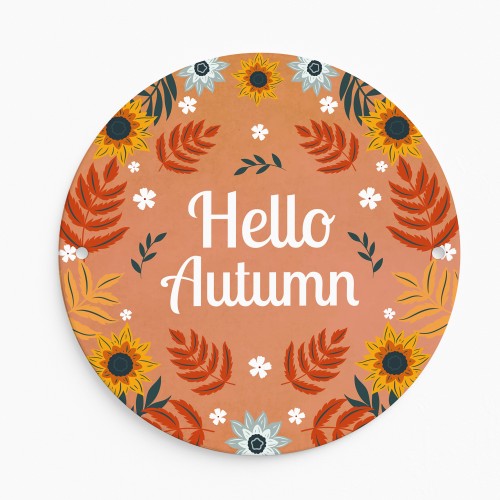 Autumn Decor Hello Autumn Hanging Acrylic Plaque Autumn Gifts