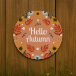 Autumn Decor Hello Autumn Hanging Acrylic Plaque Autumn Gifts
