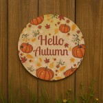 ello Autumn Sign Autumn Decor Hanging Acrylic Plaque Autumn Gift