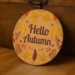 Hello Autumn Decorations Hanging Acrylic Plaque Autumn Gifts Hello Autumn Decorations Hanging Acrylic Plaque Autumn Gifts