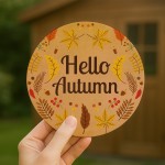 Hello Autumn Decorations Hanging Acrylic Plaque Autumn Gifts Hello Autumn Decorations Hanging Acrylic Plaque Autumn Gifts