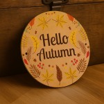 Hello Autumn Decorations Hanging Acrylic Plaque Autumn Gifts Hello Autumn Decorations Hanging Acrylic Plaque Autumn Gifts