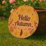 Hello Autumn Decorations Hanging Acrylic Plaque Autumn Gifts Hello Autumn Decorations Hanging Acrylic Plaque Autumn Gifts