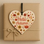 Hello Autumn Decorations For Home Hanging Wooden Heart Plaque Hello Autumn Decorations For Home Hanging Wooden Heart Plaque