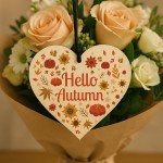 Hello Autumn Decorations For Home Hanging Wooden Heart Plaque Hello Autumn Decorations For Home Hanging Wooden Heart Plaque