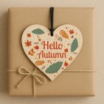 Hello Autumn Wooden Plaque Autumn Decorations Autumnal Decor