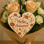 Hello Autumn Decorations Hanging Wooden Heart Plaque Autumn Gift Hello Autumn Decorations Hanging Wooden Heart Plaque Autumn Gift