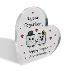 1st Anniversary Plaque Gifts For Wife Husband Paper Anniversary