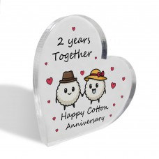 2nd Anniversary Plaque Gifts For Wife Husband Cottom Anniversary