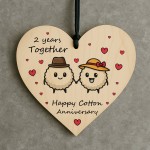 2nd Anniversary Plaque Gifts For Wife Husband Wooden Heart 2nd Anniversary Plaque Gifts For Wife Husband Wooden Heart
