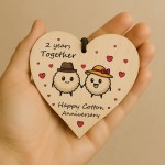 2nd Anniversary Plaque Gifts For Wife Husband Wooden Heart 2nd Anniversary Plaque Gifts For Wife Husband Wooden Heart
