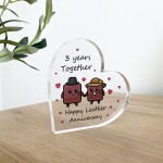 3rd Anniversary Plaque Gift For Wife Husband Leather Anniversary 3rd Anniversary Plaque Gift For Wife Husband Leather Anniversary