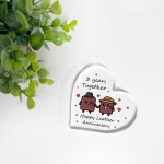 3rd Anniversary Plaque Gift For Wife Husband Leather Anniversary 3rd Anniversary Plaque Gift For Wife Husband Leather Anniversary