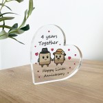 4th Anniversary Plaque Gifts For Wife Husband Linen Anniversary 4th Anniversary Plaque Gifts For Wife Husband Linen Anniversary