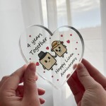 4th Anniversary Plaque Gifts For Wife Husband Linen Anniversary 4th Anniversary Plaque Gifts For Wife Husband Linen Anniversary