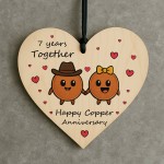 7th Anniversary Plaque Gifts For Wife Husband Wooden Heart 7th Anniversary Plaque Gifts For Wife Husband Wooden Heart