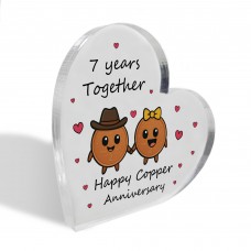 7th Anniversary Plaque Gifts For Wife Husband Copper Anniversary