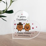 7th Anniversary Plaque Gifts For Wife Husband Copper Anniversary 7th Anniversary Plaque Gifts For Wife Husband Copper Anniversary