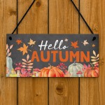 Autumn Home Decor Hanging Sign For Famiy Friend Seasonal Sign