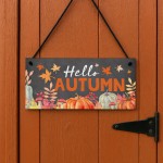 Autumn Home Decor Hanging Sign For Famiy Friend Seasonal Sign