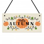 Autumn House Decor Sign With Pumpkins Accessories