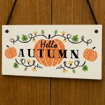 Autumn House Decor Sign With Pumpkins Accessories