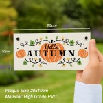 Autumn House Decor Sign With Pumpkins Accessories