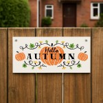 Autumn House Decor Sign With Pumpkins Accessories