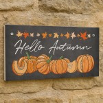 Hello Autumn Hanging Plaque Autumn Decorations Autumnal Decor