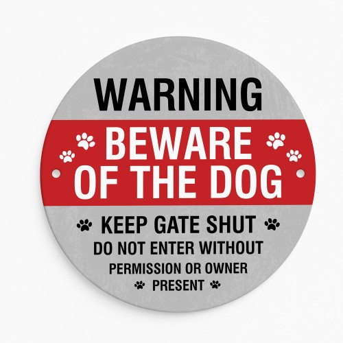 Warning Sign For Dog Do Not Enter Acrylic Sign Keep Gate Sign