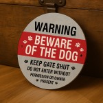 Warning Sign For Dog Do Not Enter Acrylic Sign Keep Gate Sign