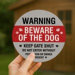 Warning Sign For Dog Do Not Enter Acrylic Sign Keep Gate Sign