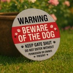Warning Sign For Dog Do Not Enter Acrylic Sign Keep Gate Sign