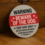 Warning Sign For Dog Do Not Enter Acrylic Sign Keep Gate Sign
